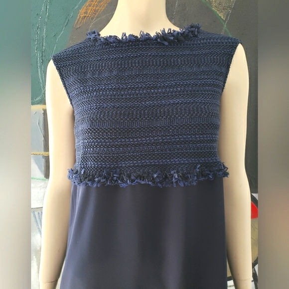Marella by Max Mara | Shift Dress with Woven Details - Picture 3 of 6